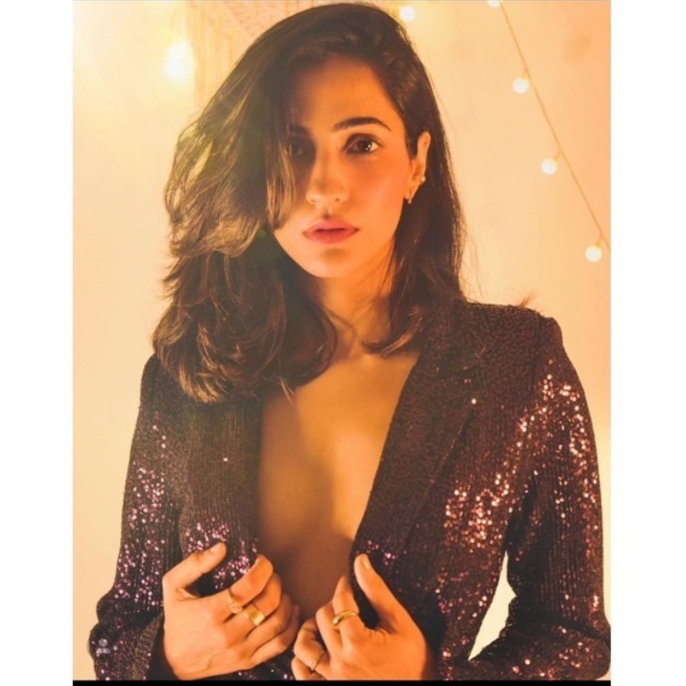 Zara Purple Sequin Blazer Mini Dress Sz S NWT - Picture 16 of 16